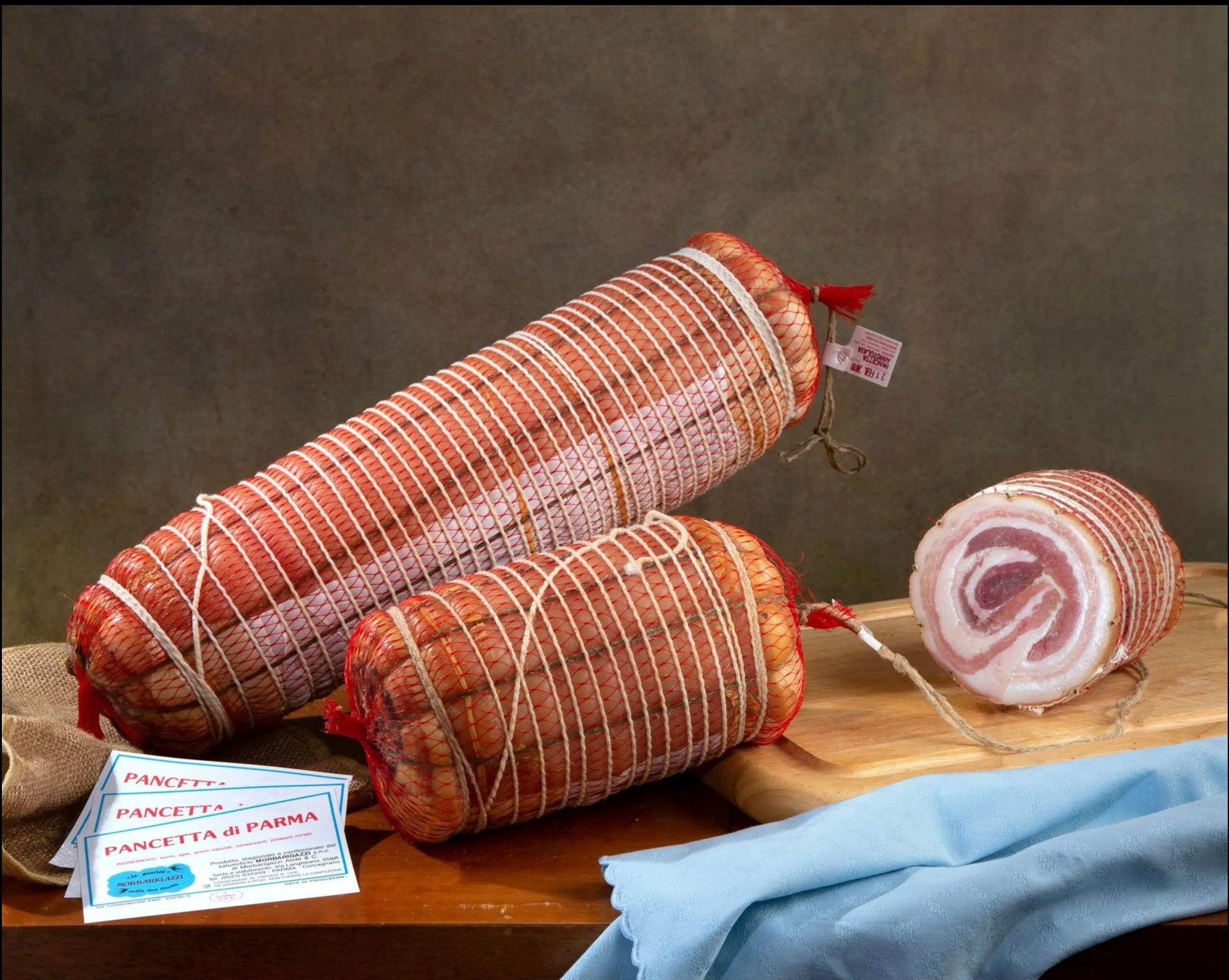 Metà Pancetta stagionata (1.2Kg)