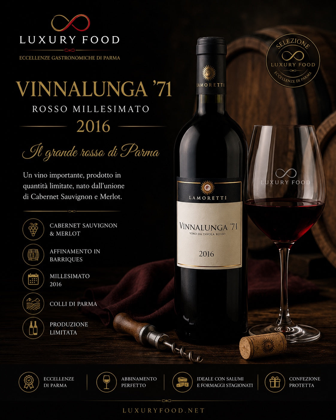 Vinnalunga 71 Vino Rosso Millesimato 2016 – Luxury Food